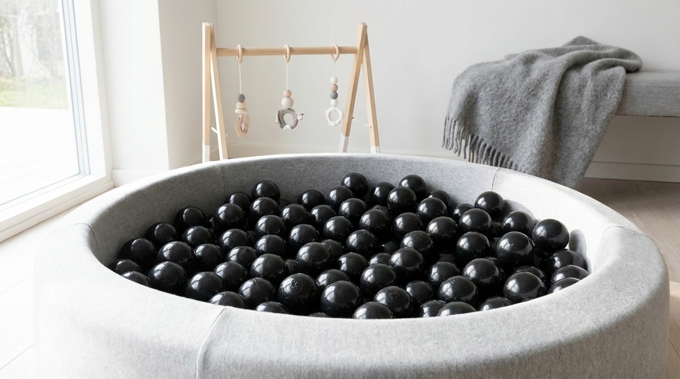 Ballenbak ballen zwart (70mm) 1000 stuks