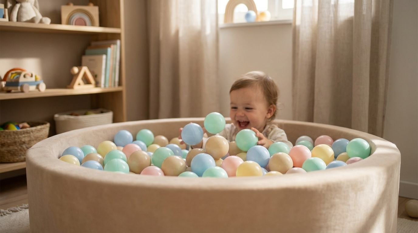 Ballenbak ballen beige (70mm) 1000 stuks