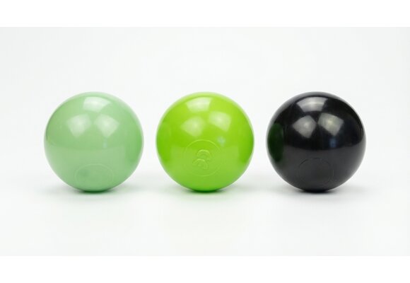 Ballenbak ballen 1000 stuks 7cm, lichtgroen, groen, zwart