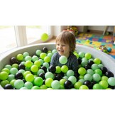 Ballenbak ballen 1000 stuks 7cm, lichtgroen, groen, zwart