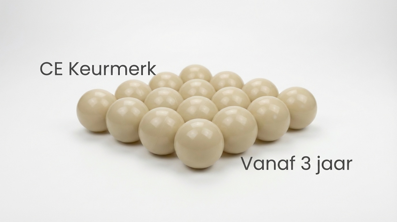 Ballenbak ballen beige (70mm) 100 stuks