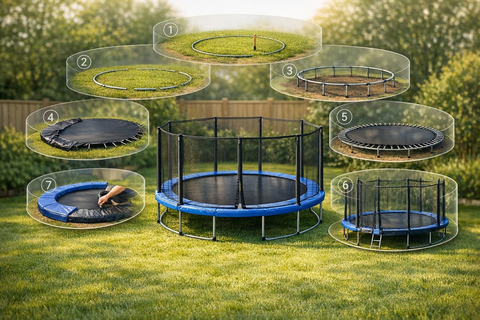 Hoe zet je een trampoline in 7 stappen op?