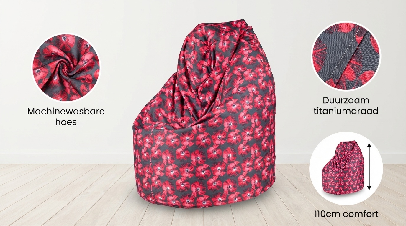 Zitzak 110cm stof design