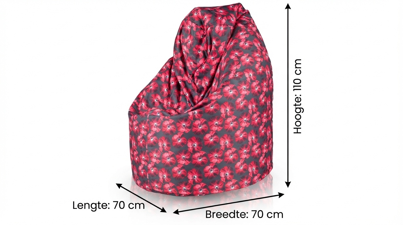 Zitzak 110cm stof design