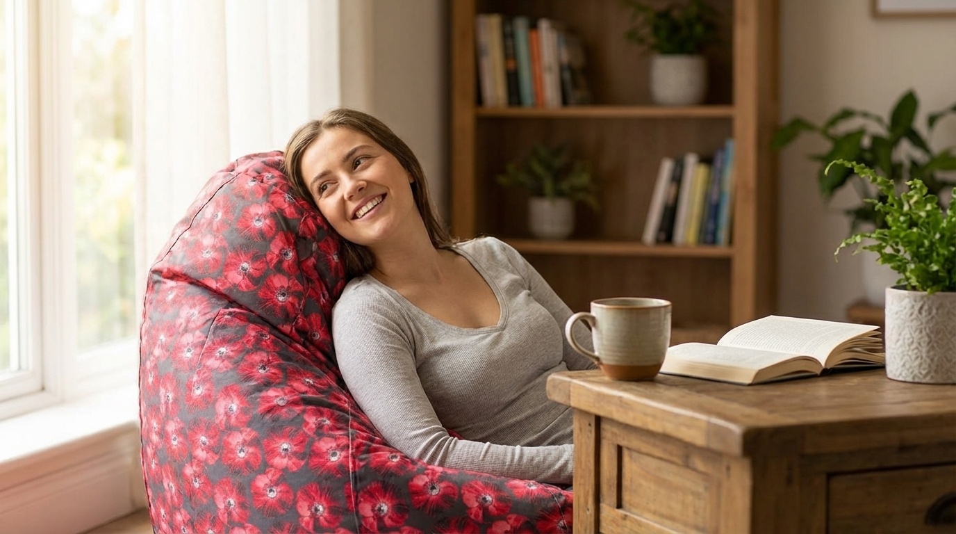 Zitzak 110cm stof design