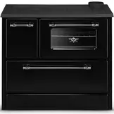 Houtfornuis met oven en kookplaat - 9kW - OMEGA 701 - zwart
