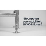 Rolsteiger - 75x180 cm - aluminium - werkhoogte 4,4 m