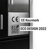 Houtfornuis - 75x60x85cm - 8kW - zwart grijs - A+