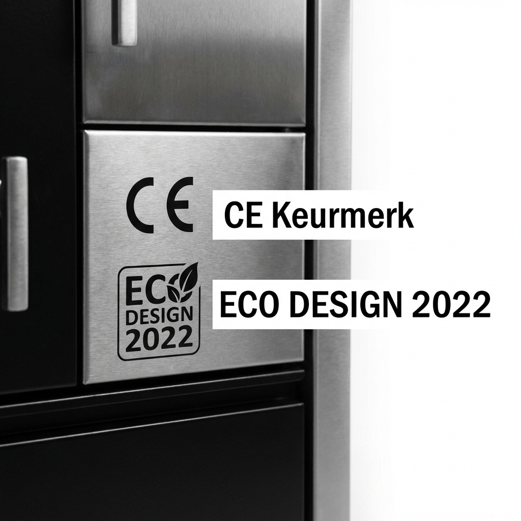 Houtfornuis - 75x60x85cm - 8kW - zwart grijs - A+