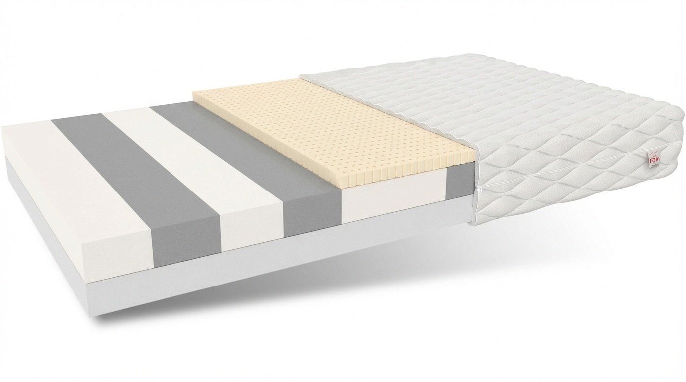 Schuimmatras 140x200 H2/H3 - 15cm dik, 7 zones, HR schuim