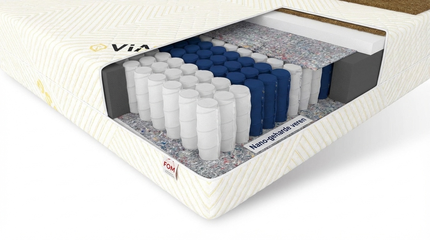 7 Zone pocketvering matras 200x200 - 22 cm dik