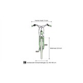 Meisjesfiets - 26 inch - met 7 versnellingen - mintgroen wit