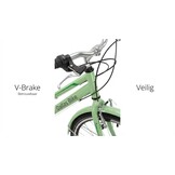 Meisjesfiets - 26 inch - met 7 versnellingen - mintgroen wit