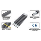 Trampoline palen set - 6 palen - voor trampolines van 305 cm