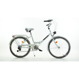 Vouwfiets - 24 inch - met 6 versnellingen - wit