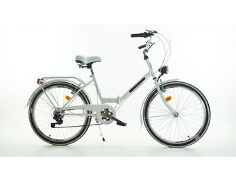 Vouwfiets - 24 inch - met 6 versnellingen - wit