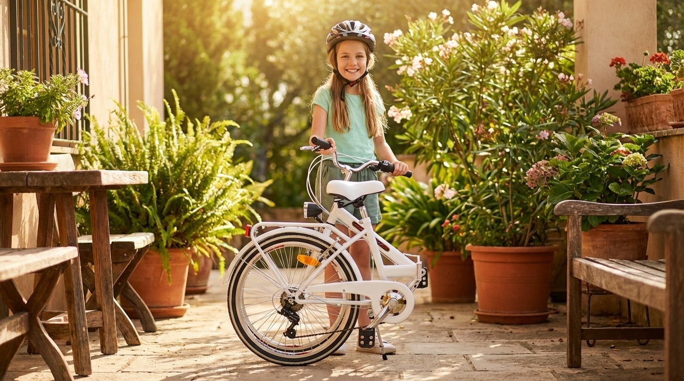 Vouwfiets - 24 inch - met 6 versnellingen - wit