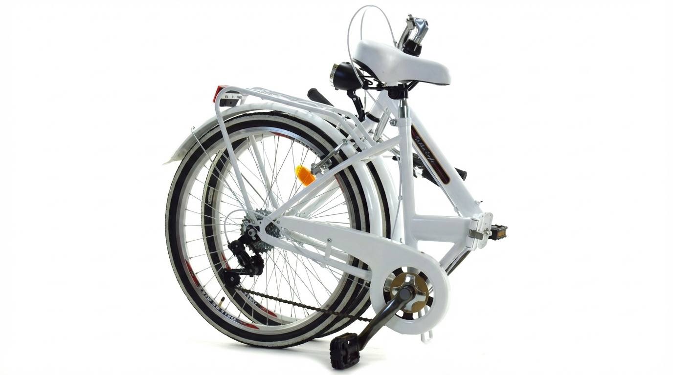 Vouwfiets - 24 inch - met 6 versnellingen - wit