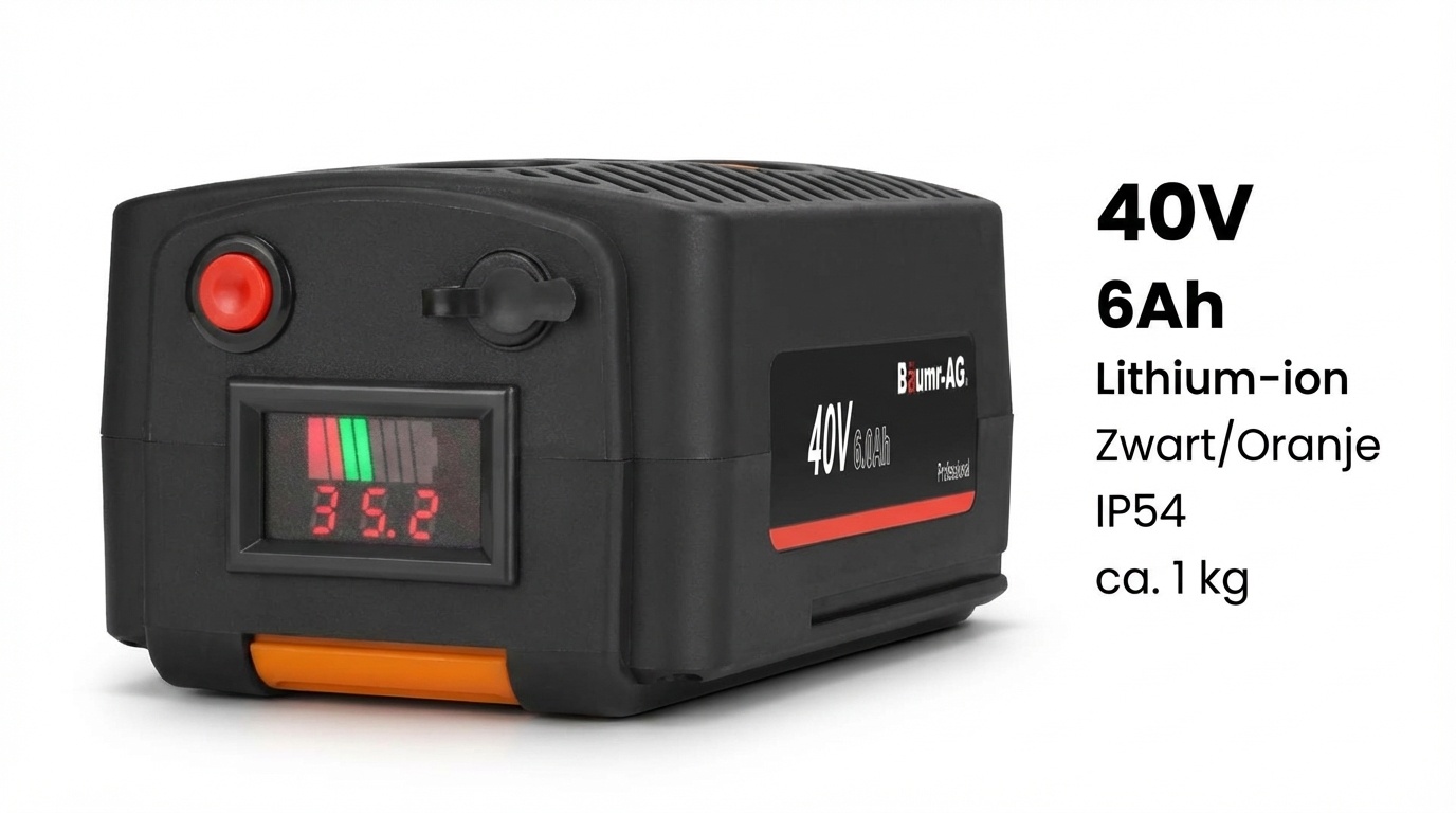 Accu - elektrische kruiwagen - 40V 6Ah Bäumr-AG Schwartzmann