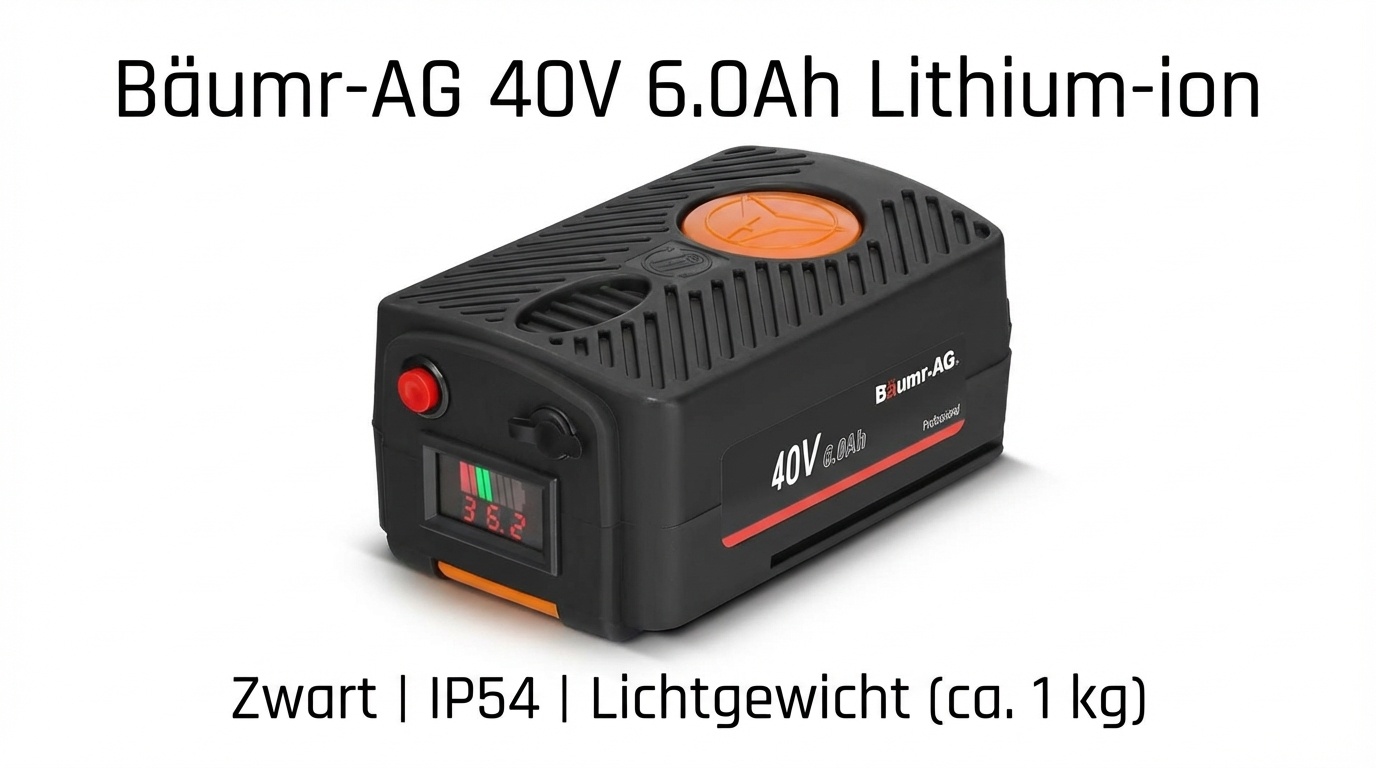 Accu - elektrische kruiwagen - 40V 6Ah Bäumr-AG Schwartzmann