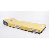 Opklapbed taxi print - 200x70x15 cm - Geel Foam Matras