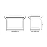 Verzenddozen 60x40x40 cm - 3-laags karton, bruin (50 stuks)