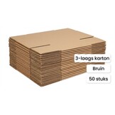 Verzenddozen 60x40x40 cm - 3-laags karton, bruin (50 stuks)