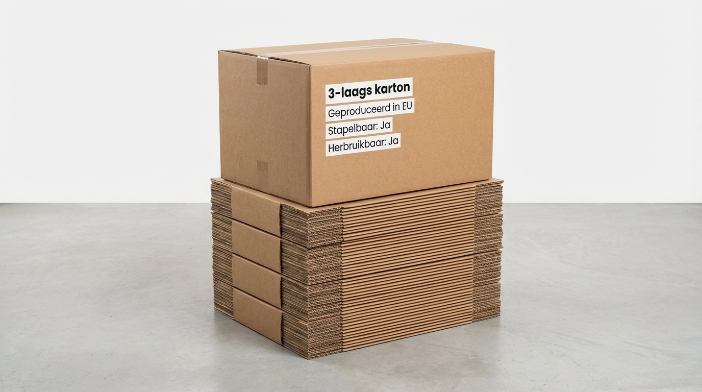 Verzenddozen 60x40x40 cm - 3-laags karton, bruin (50 stuks)