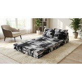 Logematras 200x70 - Opvouwbaar, 15cm dik, Wit/Zwart schuim