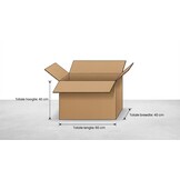 Verzenddozen - kartonnen dozen - 60x40x40cm - 3 laags 50 stuks
