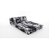 Luxe logeermatras - Parijs - camping matras - reismatras - opvouwbaar matras - 200 x 70 x 15 - met kussens