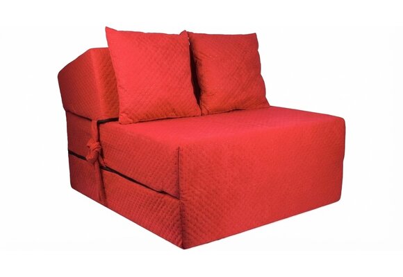 Opvouwbaar logeermatras 200x70x15 cm Rood - Comfortabel & Compact