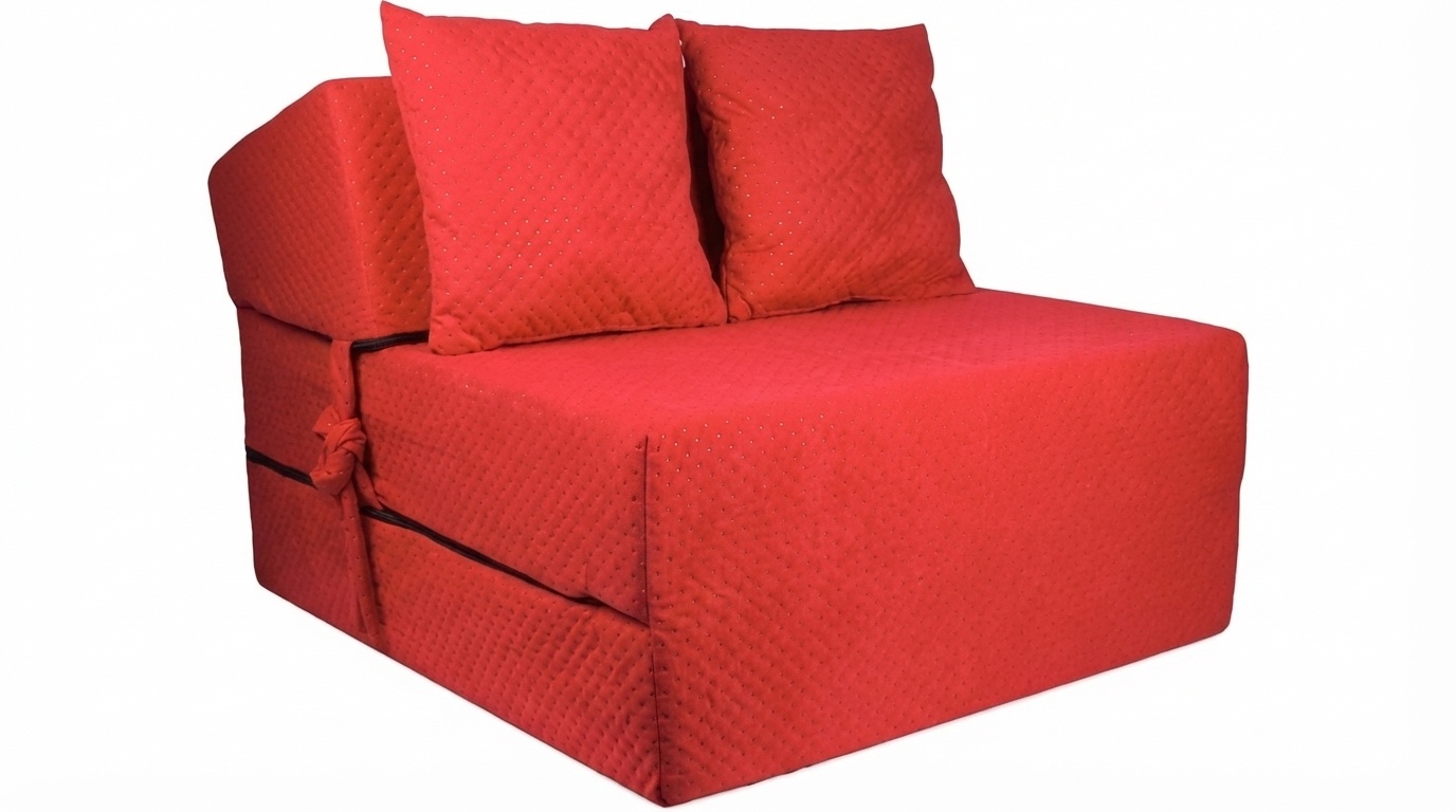 Opvouwbaar logeermatras 200x70x15 cm Rood - Comfortabel & Compact