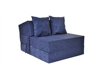 Opklapbed Navy Blue - 200x70x15 cm Foam | Compact Logeermatras