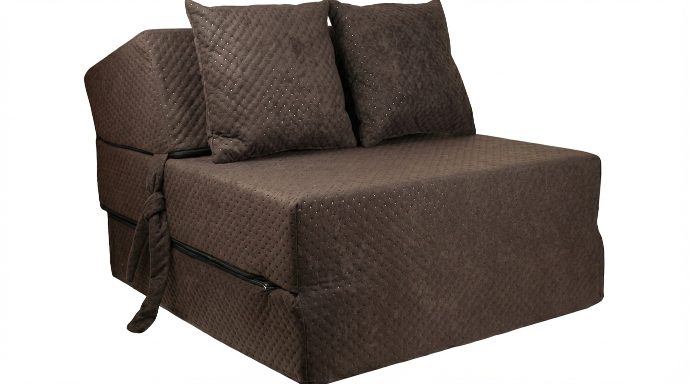 Opvouwbaar logeermatras | 200x70x15cm bruin foam | Luxe & Compact