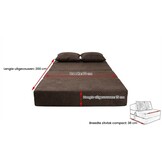 Opvouwbaar logeermatras | 200x70x15cm bruin foam | Luxe & Compact