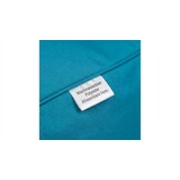 Luxe relax poef - blauw - wasbare polyester hoes