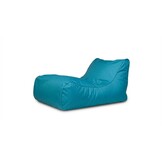 Blauwe zitzak | Luxe Relax Poef (115x65x60cm) Polyester