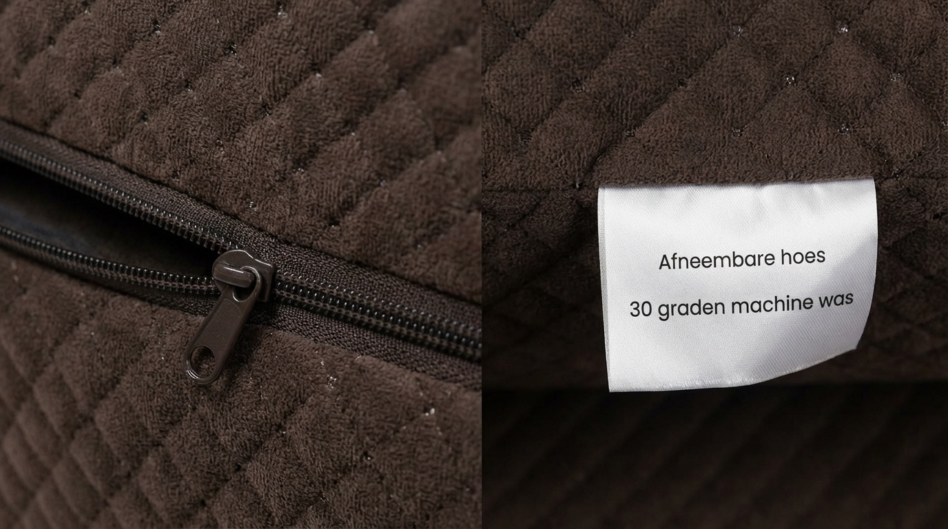 Luxe logeermatras - bruin - camping matras - reismatras - opvouwbaar matras - 200 x 70 x 15 - met kussens