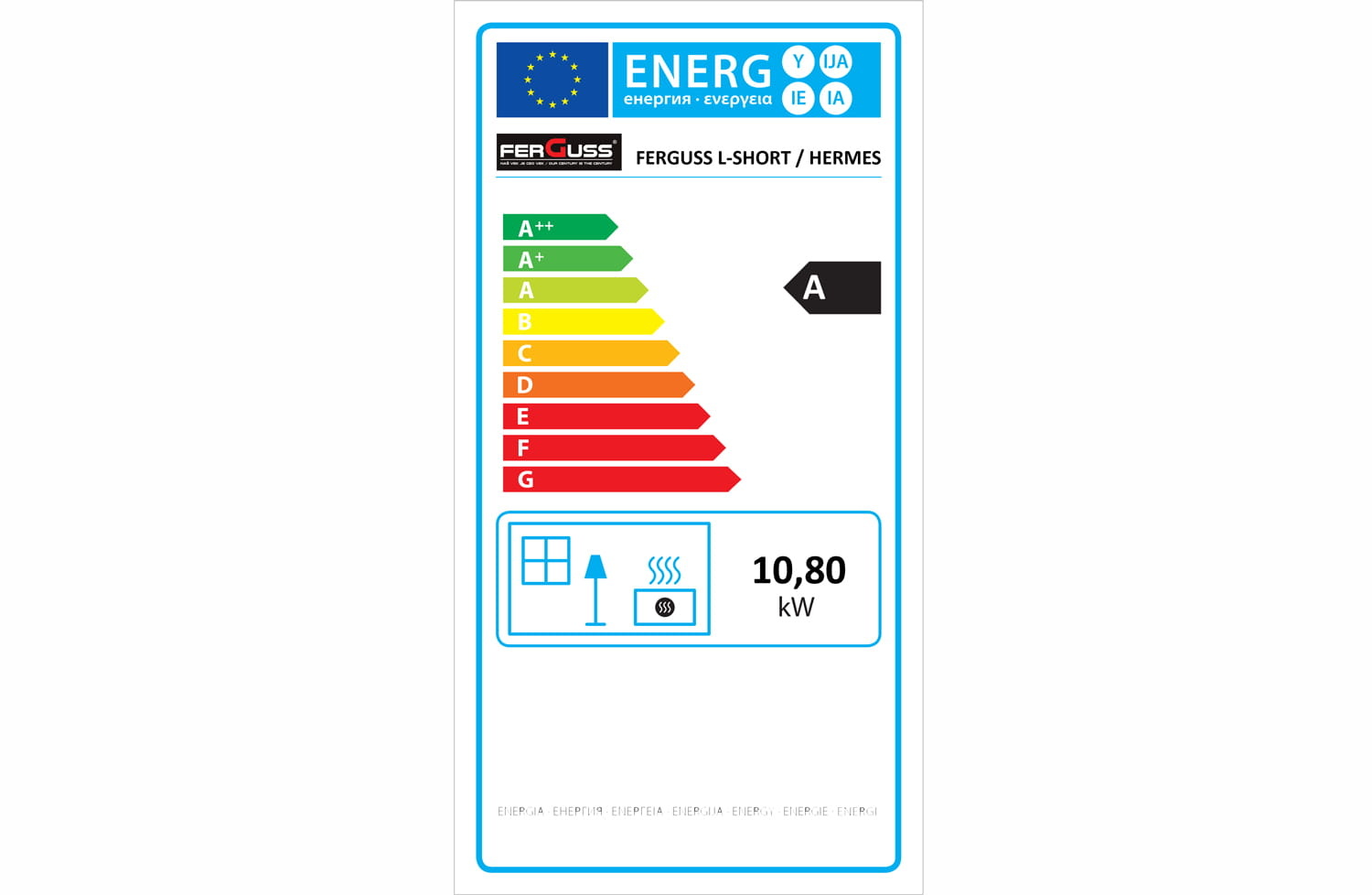 Houtkachel - 10,8 kW - gietijzer - kookplaat - Eco Design
