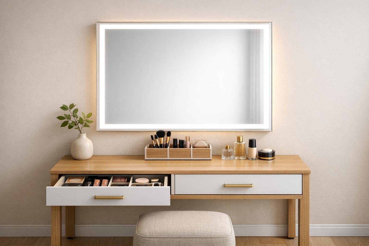 Kaptafel met spiegel en verlichting kopen: waar let je op?