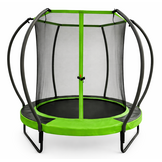 Trampoline rond - 183 cm - met veiligheidsnet - groen zwart