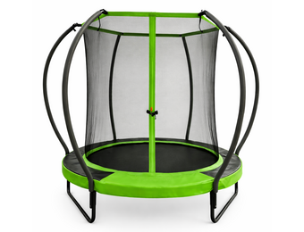 Trampoline rond - 183 cm - met veiligheidsnet - groen zwart