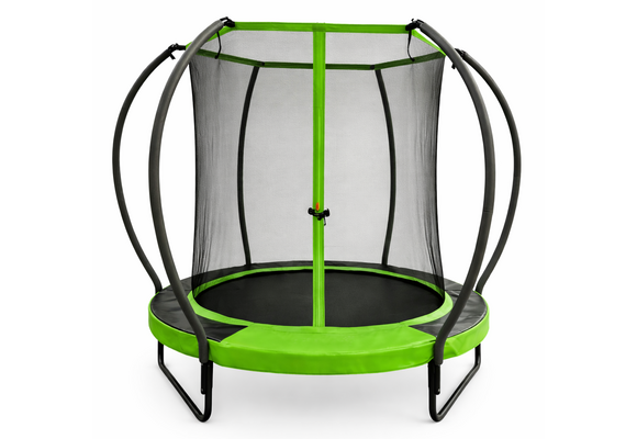 Trampoline rond - 183 cm - met veiligheidsnet - groen zwart
