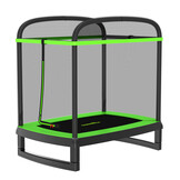 Trampoline rechthoekig 181 x 114 cm - met veiligheidsnet - groen