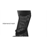 Bureaustoel zwart kunstleer ergonomisch verstelbaar