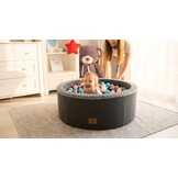 Ballenbak - stevige ballenbad - 90 x 30 cm - 200 ballen - wit,grijs, zwart, roze en blauw