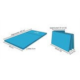 Fitness matras opvouwbaar 120x200x5 waterdicht
