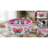 Ballenbak - 200 ballen - 90 x 30 cm - ballenbad - Vlinderpatroon