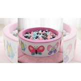 Ballenbak - 200 ballen - 90 x 30 cm - ballenbad - Vlinderpatroon